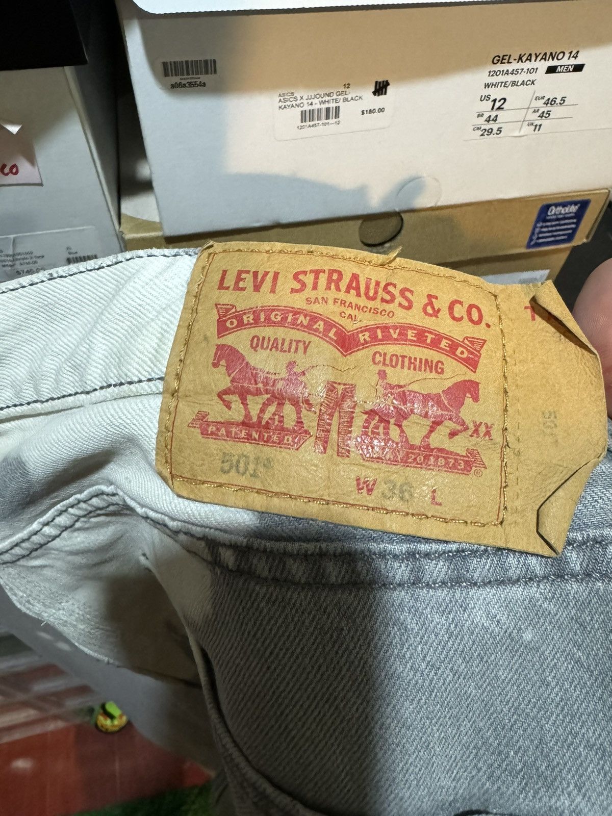 Levi's × Vintage LEVI 501 FACTORY BLEACHED Size US 36 / EU 52 - 3 Thumbnail