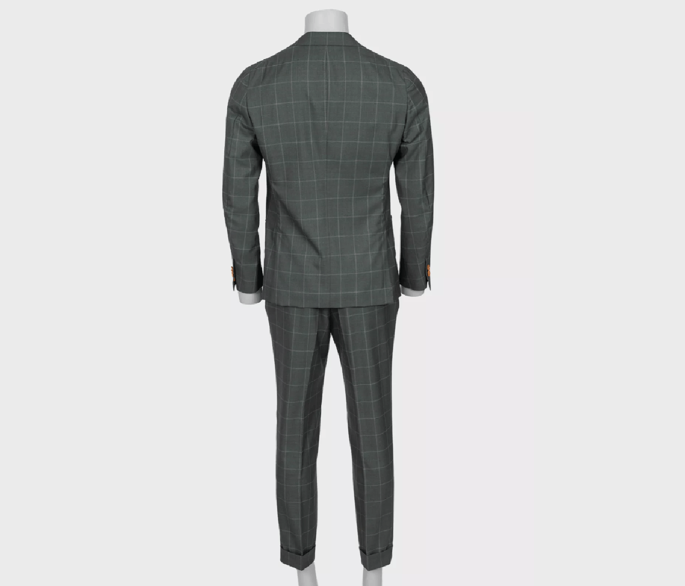 Isaia Isaia men’s green checkered wool & silk suit Size 52R - 3 Thumbnail
