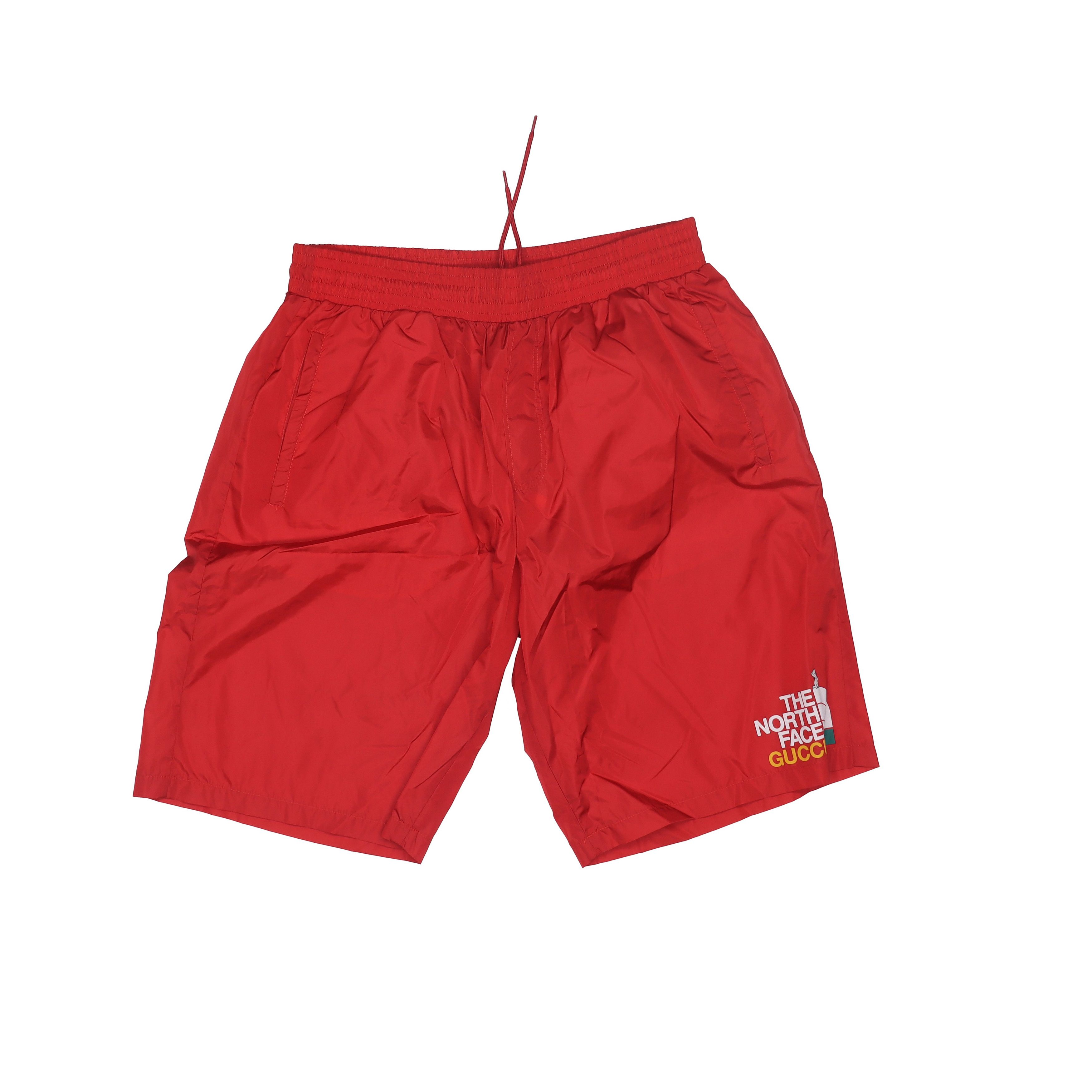 Gucci Gucci x The North Face Red Nylon Shorts Size 34 Size US 34 / EU 50 - 1 Thumbnail