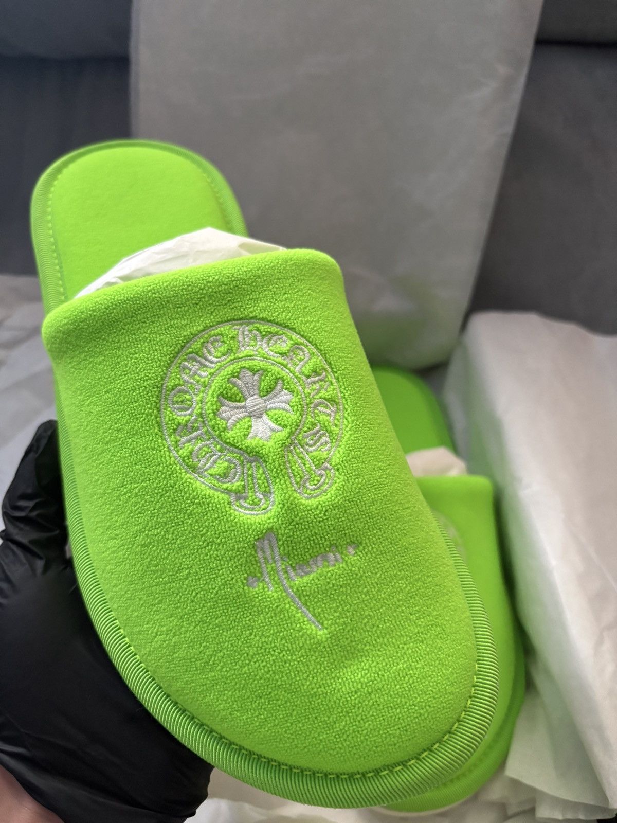 Chrome Hearts Chrome Hearts Miami Exclusive Hotel Slippers Size US 7.5 / EU 40-41 - 2 Thumbnail