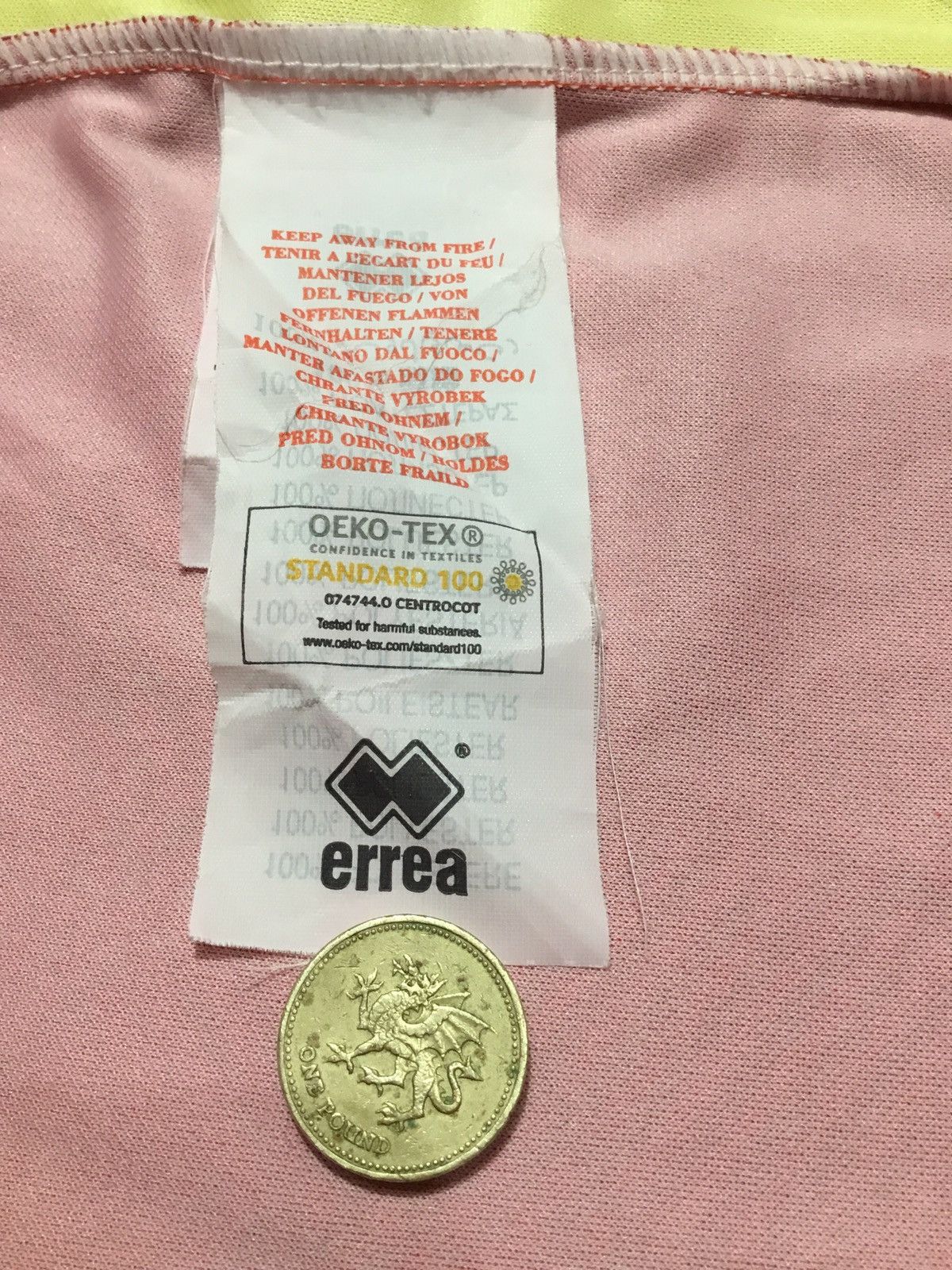 Errea 2019 Red Norwich City FC Away Shirt - XXXL - Errea Size US XXL / EU 58 / 5 - 9 Thumbnail