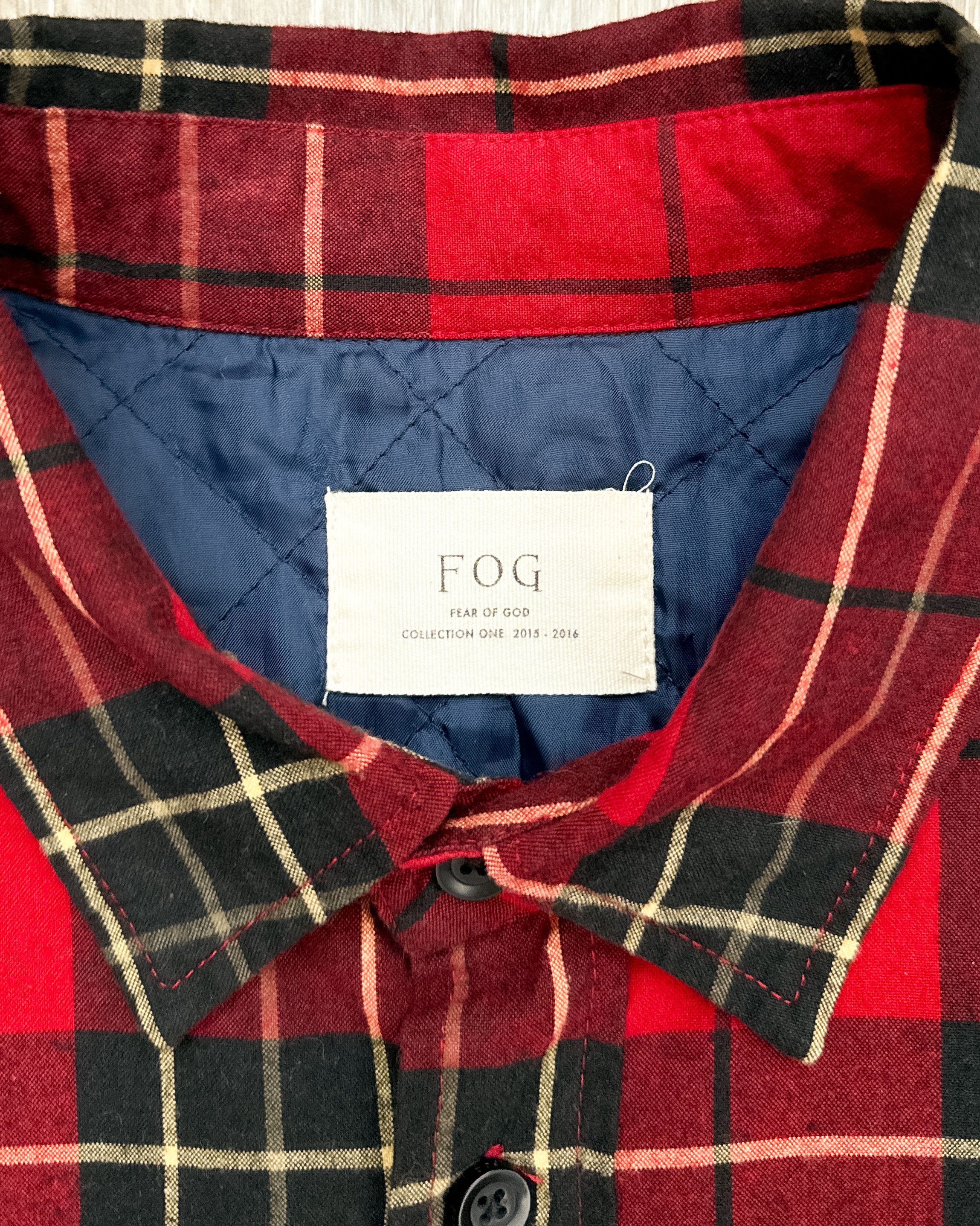 Fear of God Fear Of God Collection One Plaid Zipper Flannel Red Men's L Size US L / EU 52-54 / 3 - 2 Thumbnail