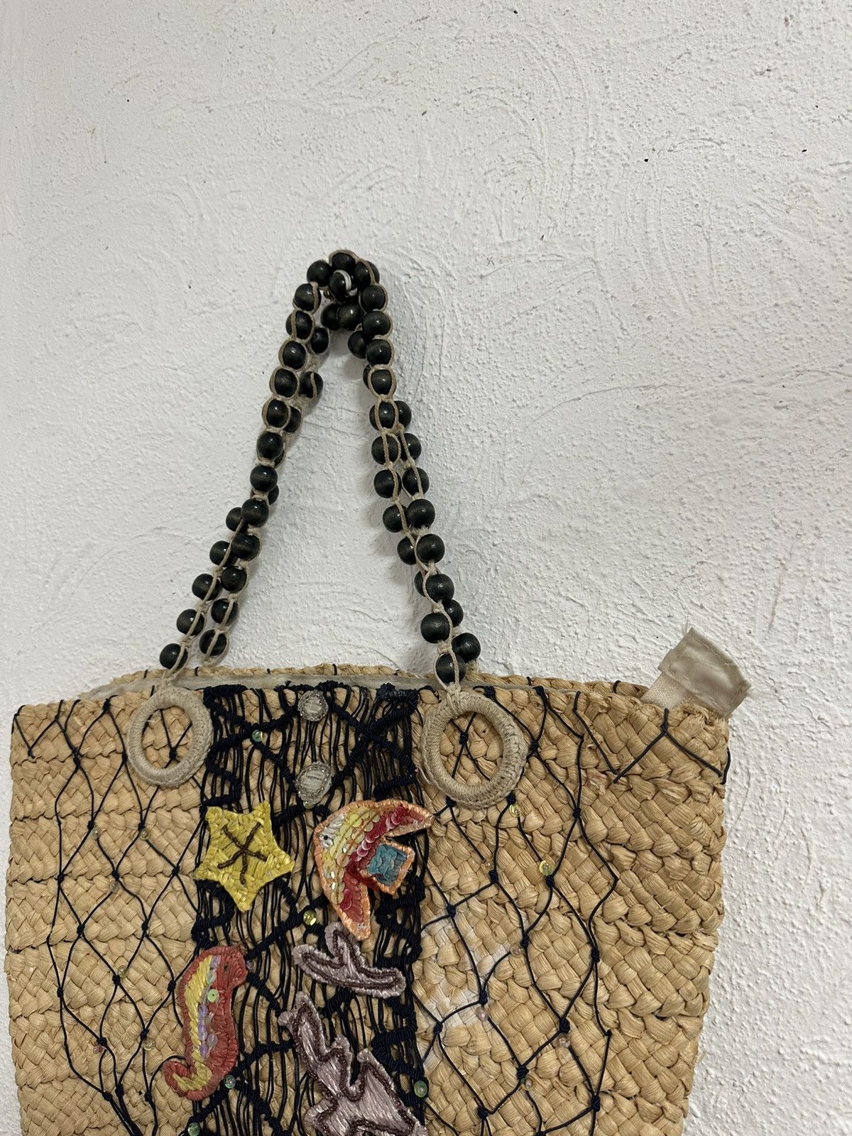 Vintage Vintage Woven Crossbody Bag | Nautical Style | Shoulder Bag Size ONE SIZE - 2 Thumbnail