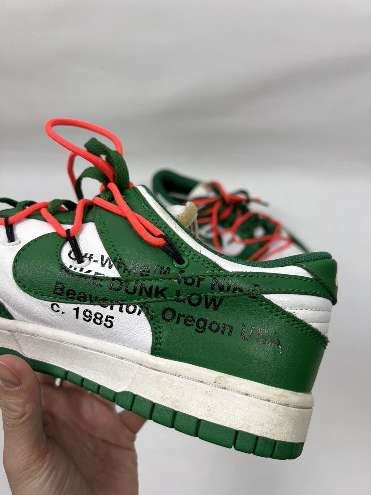 Nike × Off-White Nike Dunk Low Off White Pine Green size 11 Size US 11 / EU 44 - 6 Thumbnail