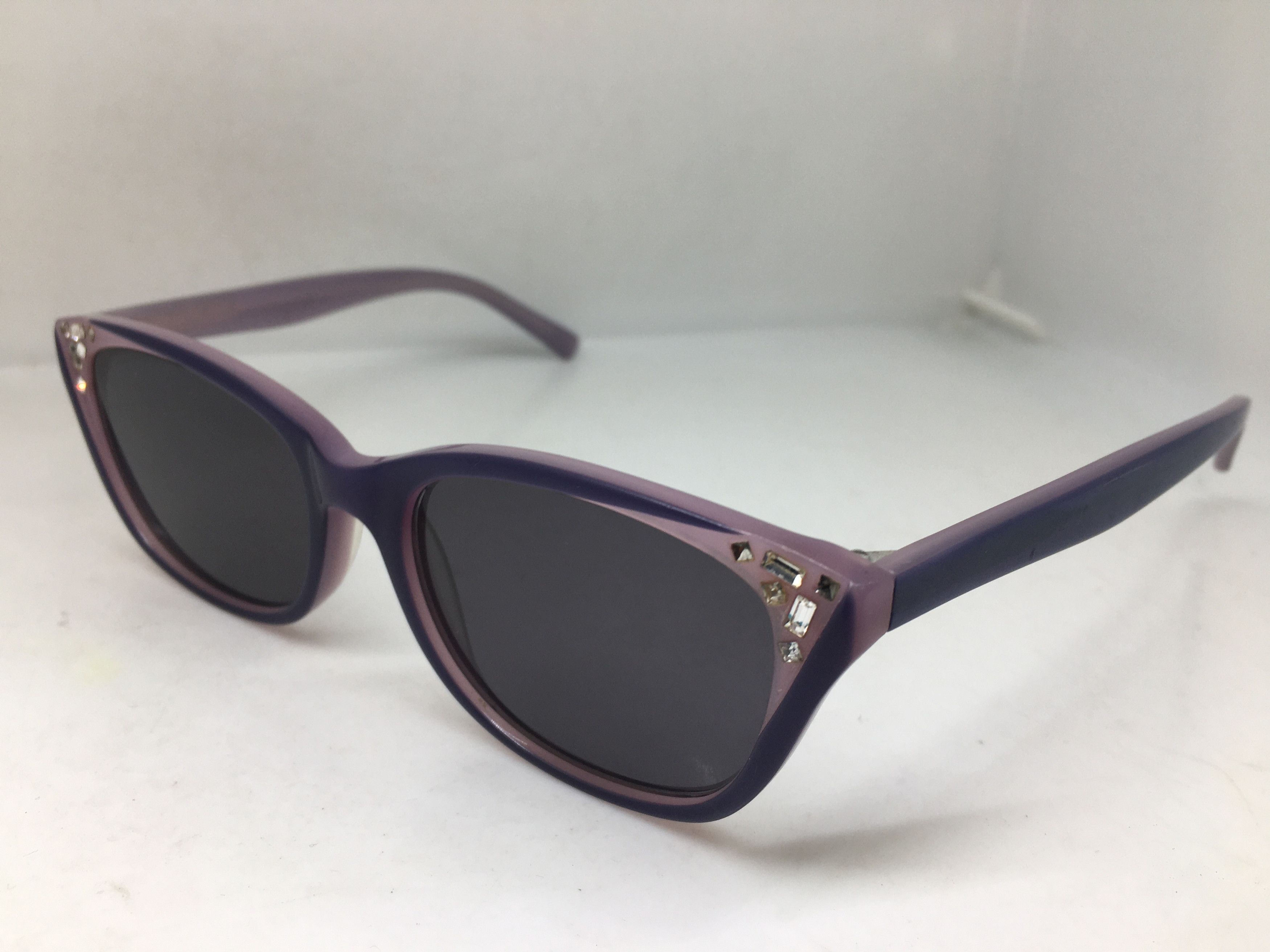 Other Purple Pink Acetate Cat Eye Diva Sunglasses Frame Size ONE SIZE - 3 Thumbnail