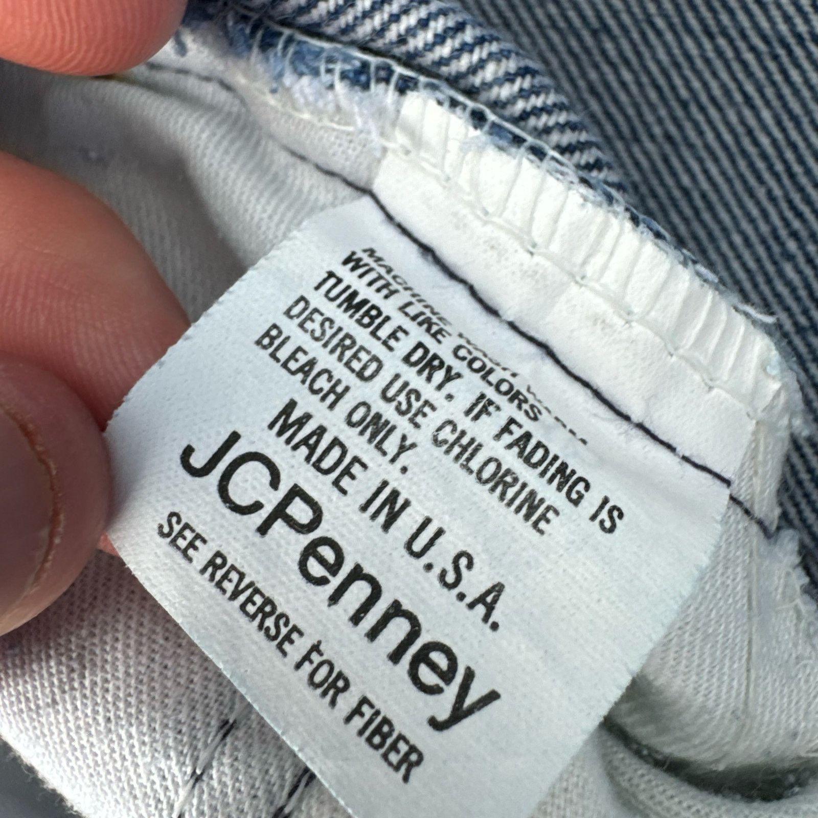 Vintage Vintage JCPenney Plain Pocket Jeans Size US 32 / EU 48 - 6 Thumbnail