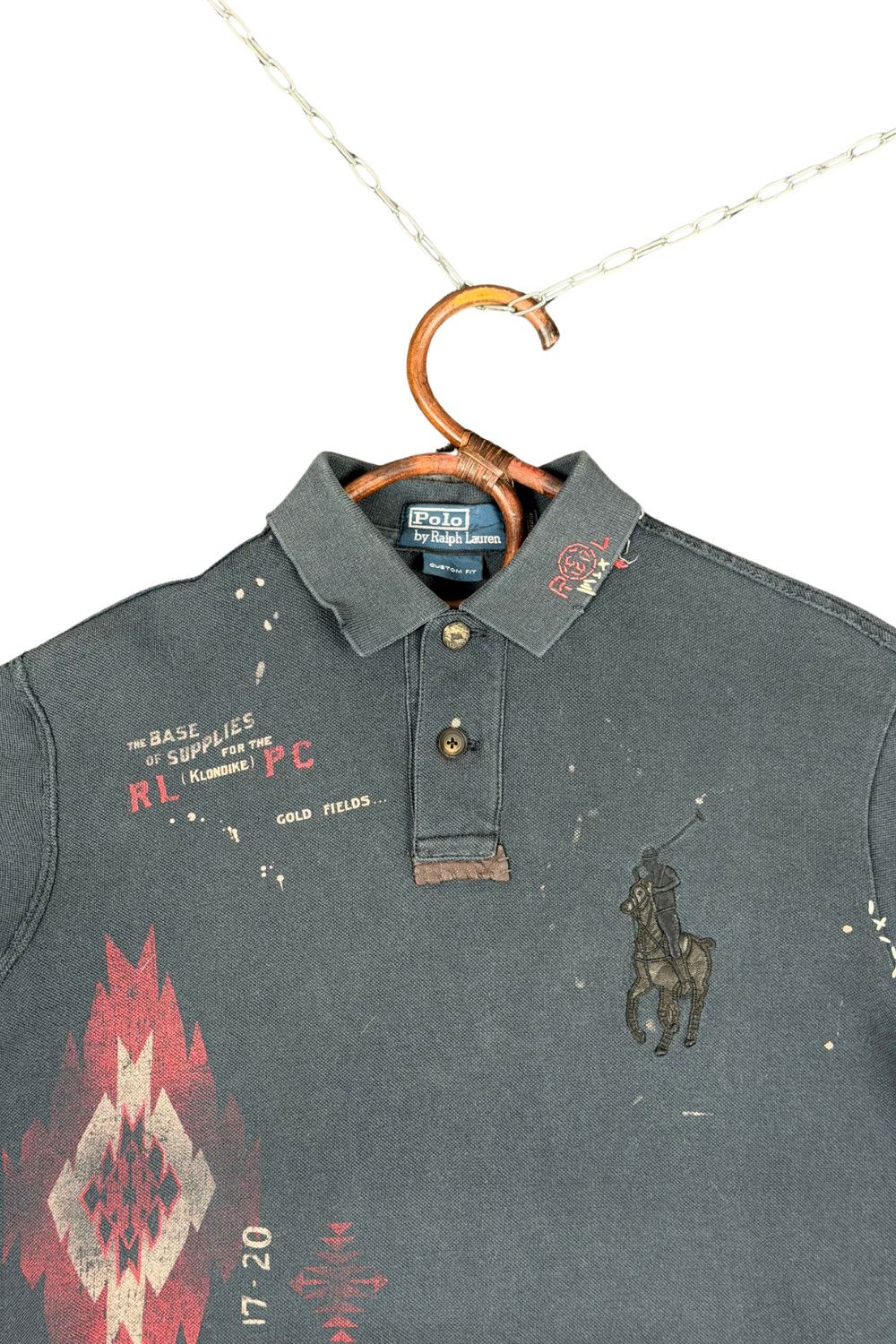 Polo Ralph Lauren 08SS Polo Ralph Lauren Heritage Mining Graphic Polo Size US M / EU 48-50 / 2 - 3 Thumbnail