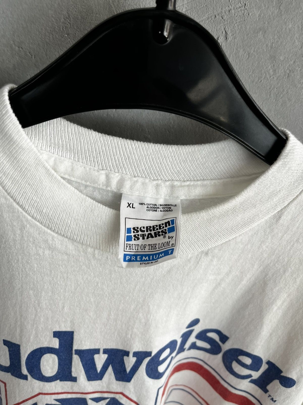 Vintage Vintage Budweiser 1995 Long Sleeve T-shirt Size US XL / EU 56 / 4 - 8 Thumbnail