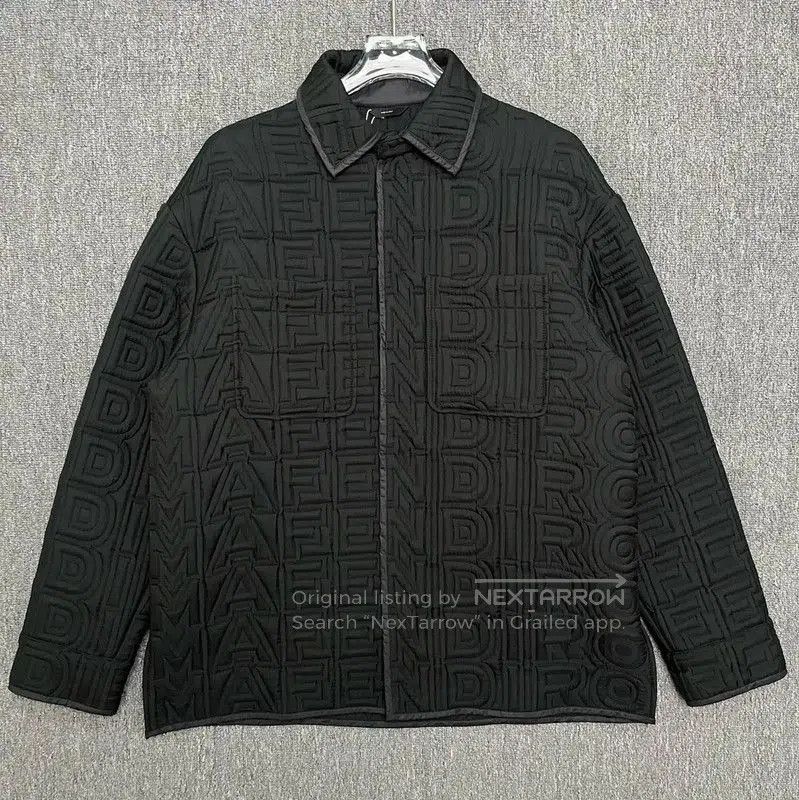 Fendi Fendi Black Polyester Men's Outerwear Jacket . Size US L / EU 52-54 / 3 - 1 Thumbnail