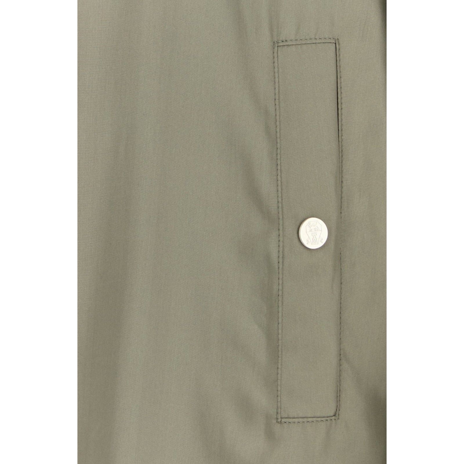 Brunello Cucinelli BRUNELLO CUCINELLI Gray Silk Blend Jacket New & Authentic (M Size US L / EU 52-54 / 3 - 3 Thumbnail
