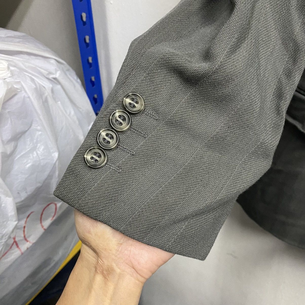 Christian Dior Monsieur Vintage Dior Double-Breasted Grey Pinstripe Blazer Jacket Size 36R - 6 Thumbnail