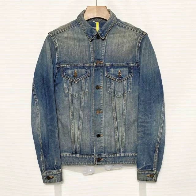 Saint Laurent Paris SAINT LAURENT Limited Shark Denim Jacket Size US S / EU 44-46 / 1 - 1 Thumbnail