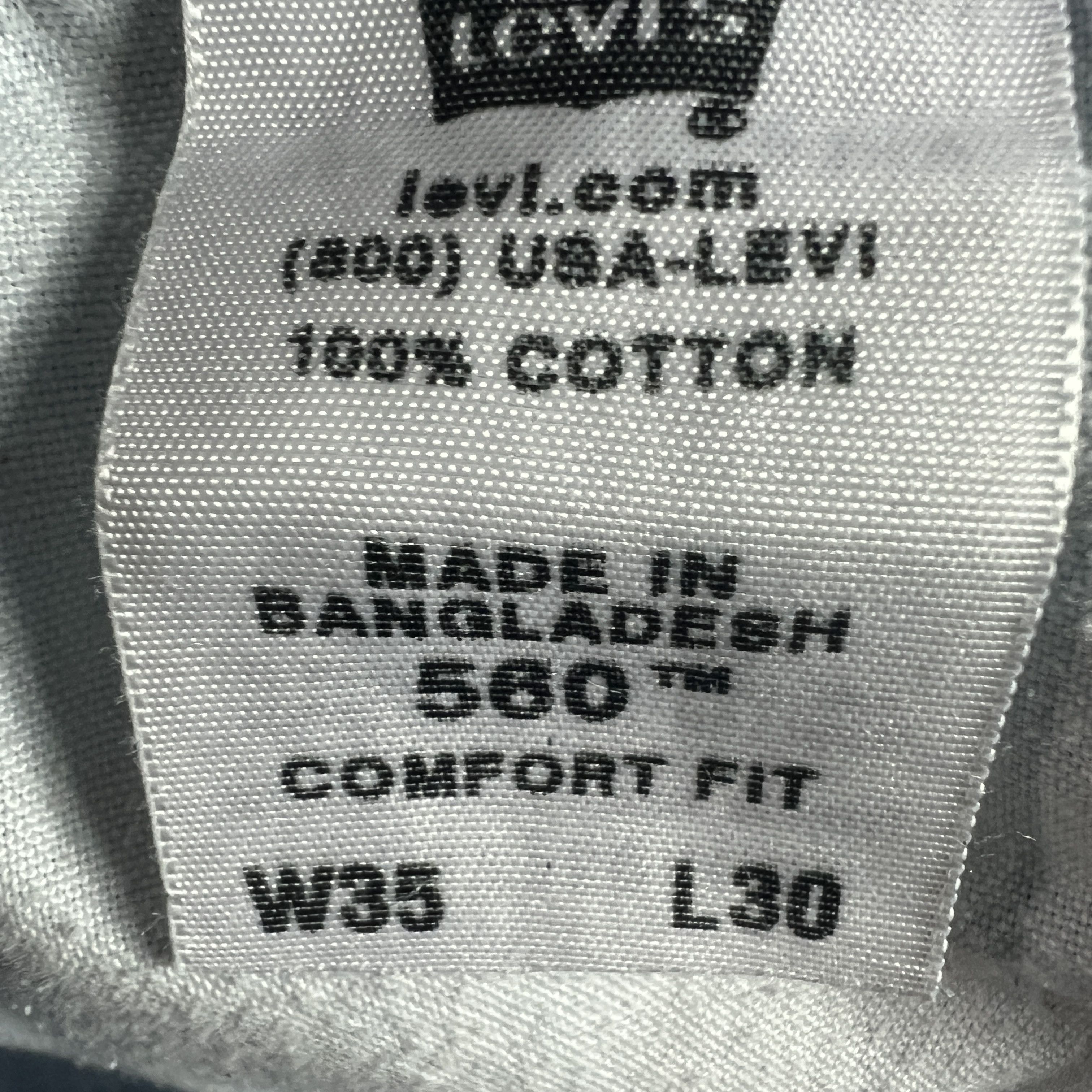 Levi's Y2K Levi's Jeans 560 Comfort Loose Fit Tapered Blue Denim Size US 34 / EU 50 - 9 Thumbnail