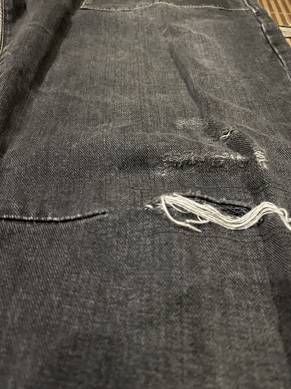 Brunello Cucinelli Brunello Cucinelli Dark Wash Smoky Black Distressed Jeans Size US 34 / EU 50 - 6 Thumbnail
