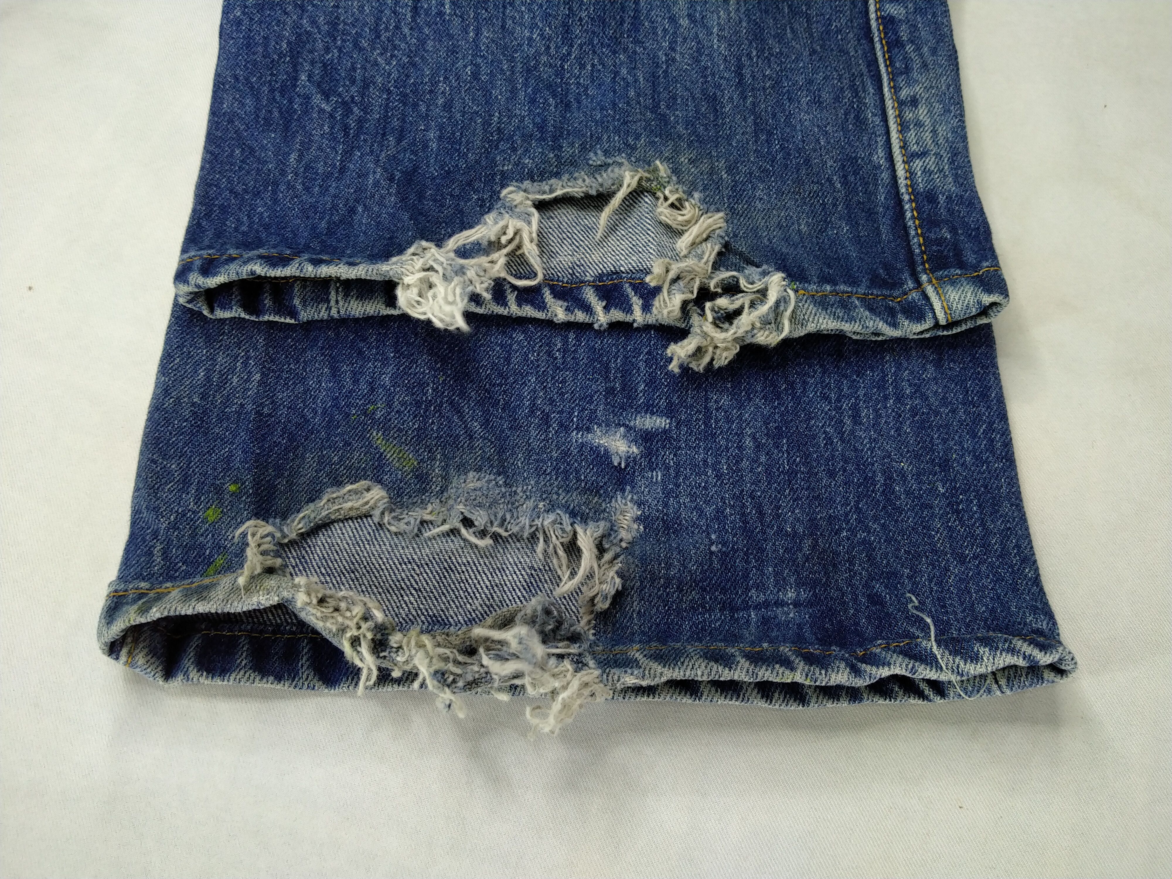 Japanese Brand Dirty Blue Vintage Levi's 501 Denim 38x31.5-JN288 Size US 38 / EU 54 - 13 Thumbnail