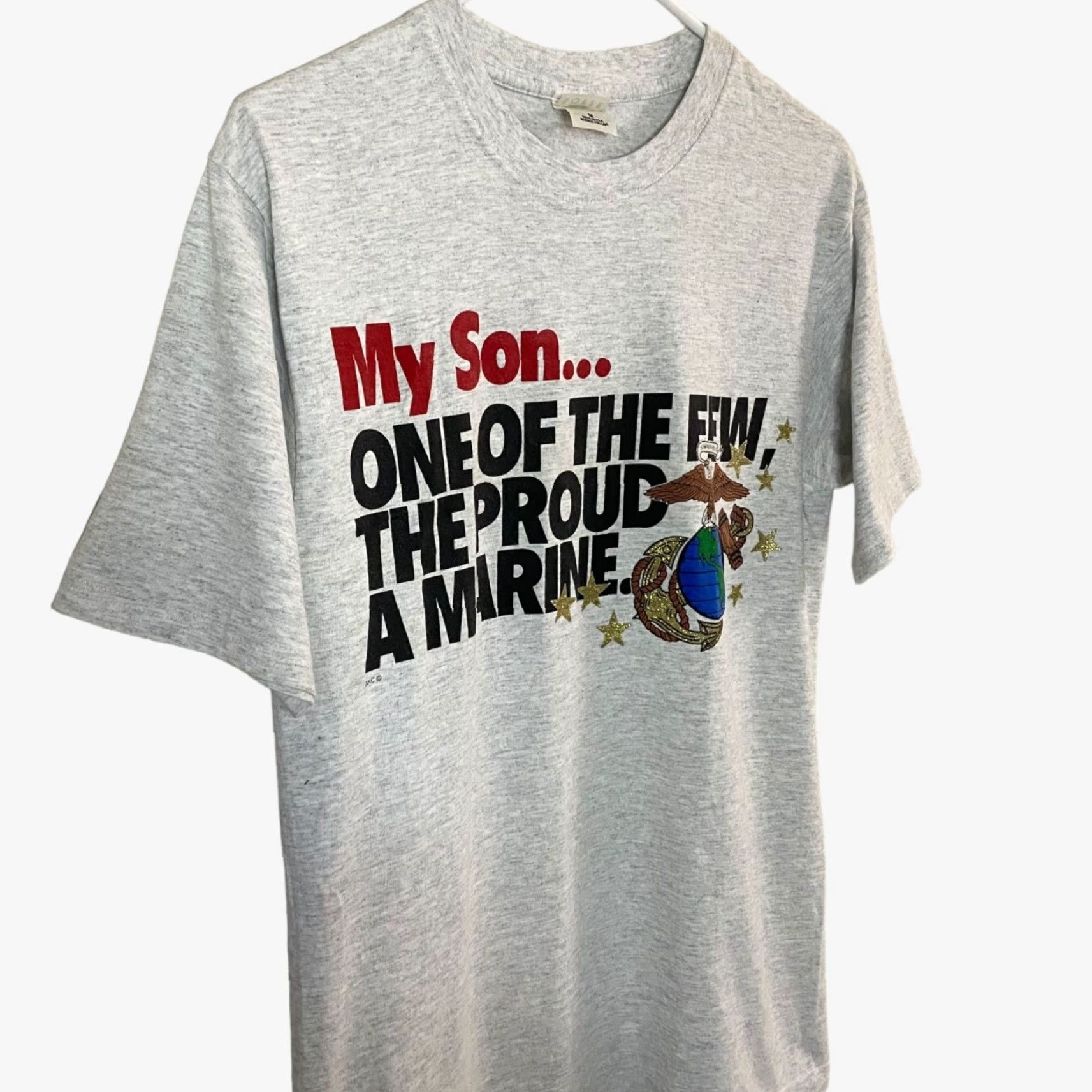 Vintage VINTAGE United States Marine Core The Few The Proud T-Shirt Gray Men's M Size US M / EU 48-50 / 2 - 4 Thumbnail