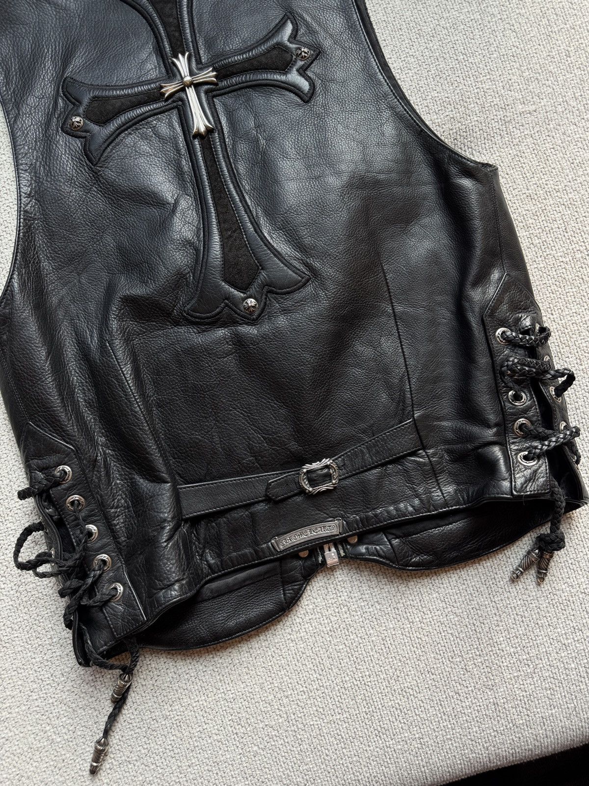 Chrome Hearts Chrome Hearts Cross Leather Vest Size US L / EU 52-54 / 3 - 3 Thumbnail