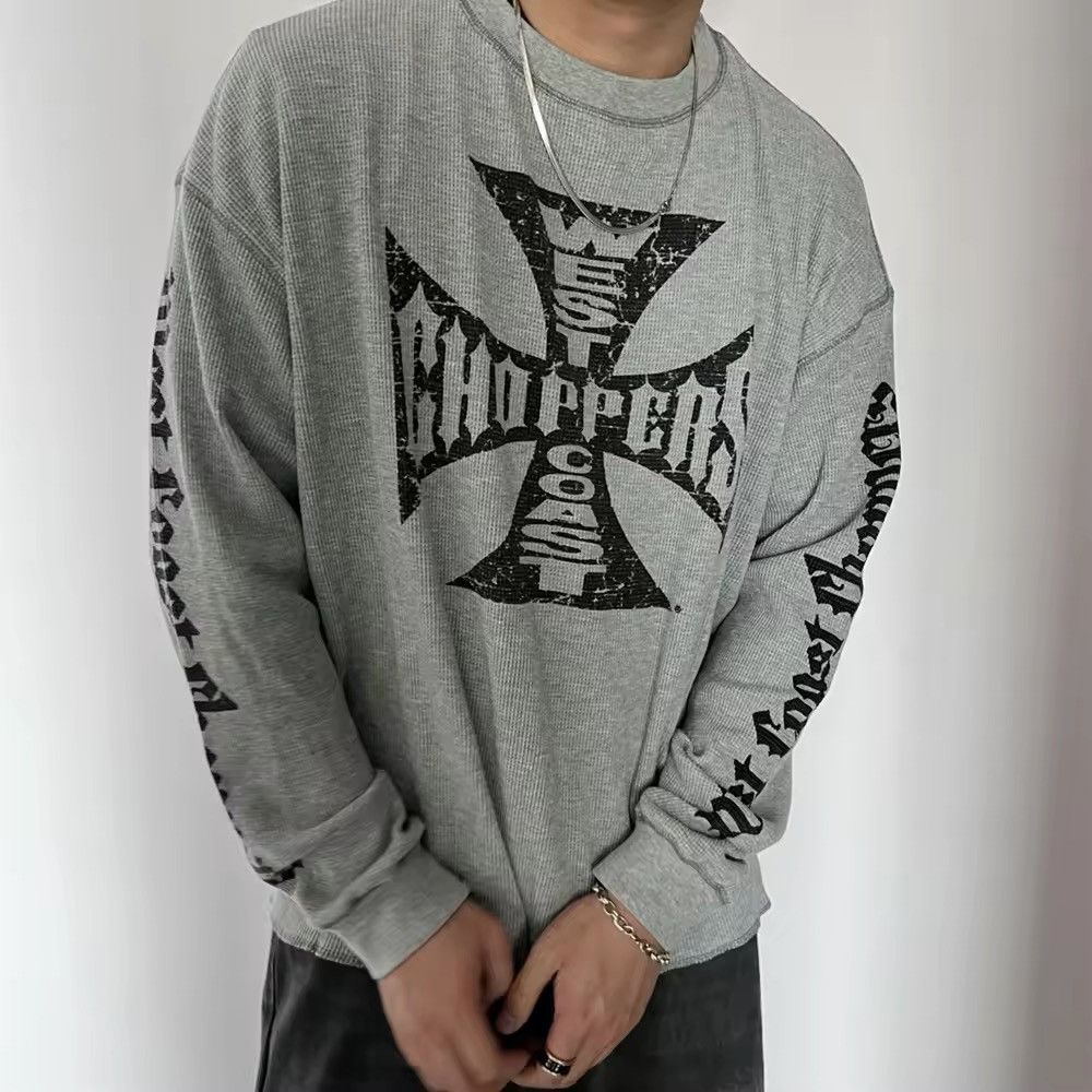 Vintage Streetwear Logo Print Long Sleeve T-Shirt Size US S / EU 44-46 / 1 - 1 Thumbnail