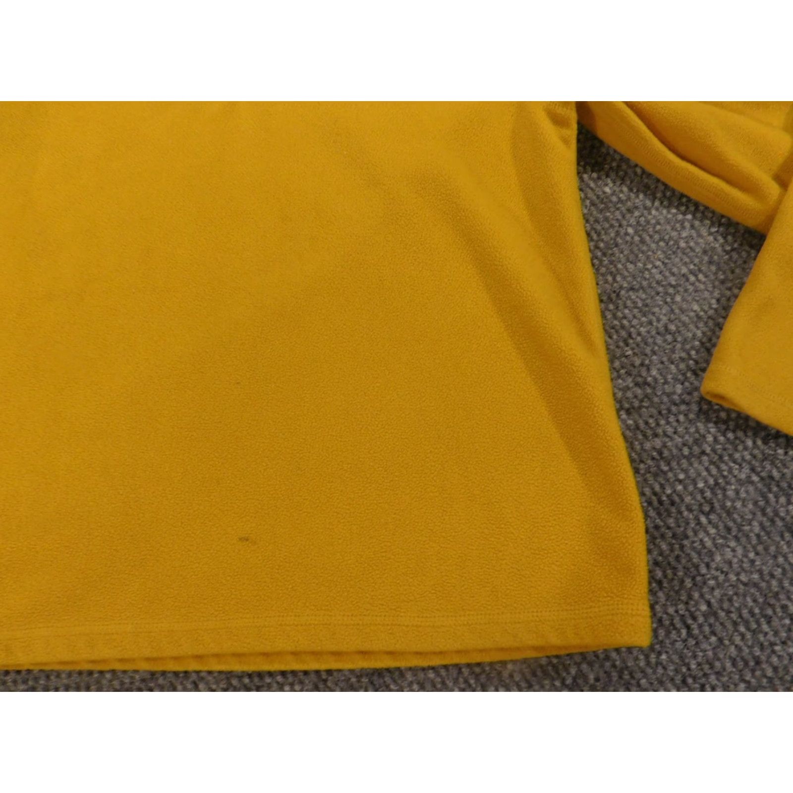 Old Navy Old Navy Sweater Pullover 1/4 Zip Mock Neck Long Sleeve Mens S Yellow Polyester Knit Zipper Button Vintage No Size US S / EU 44-46 / 1 - 4 Thumbnail
