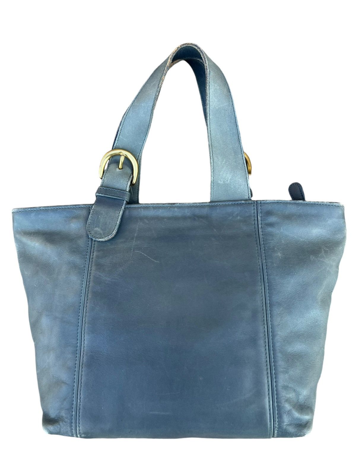 Coach Vintage 90s COACH Distressed Patina Leather Mini Tote Bag Size ONE SIZE - 9 Thumbnail