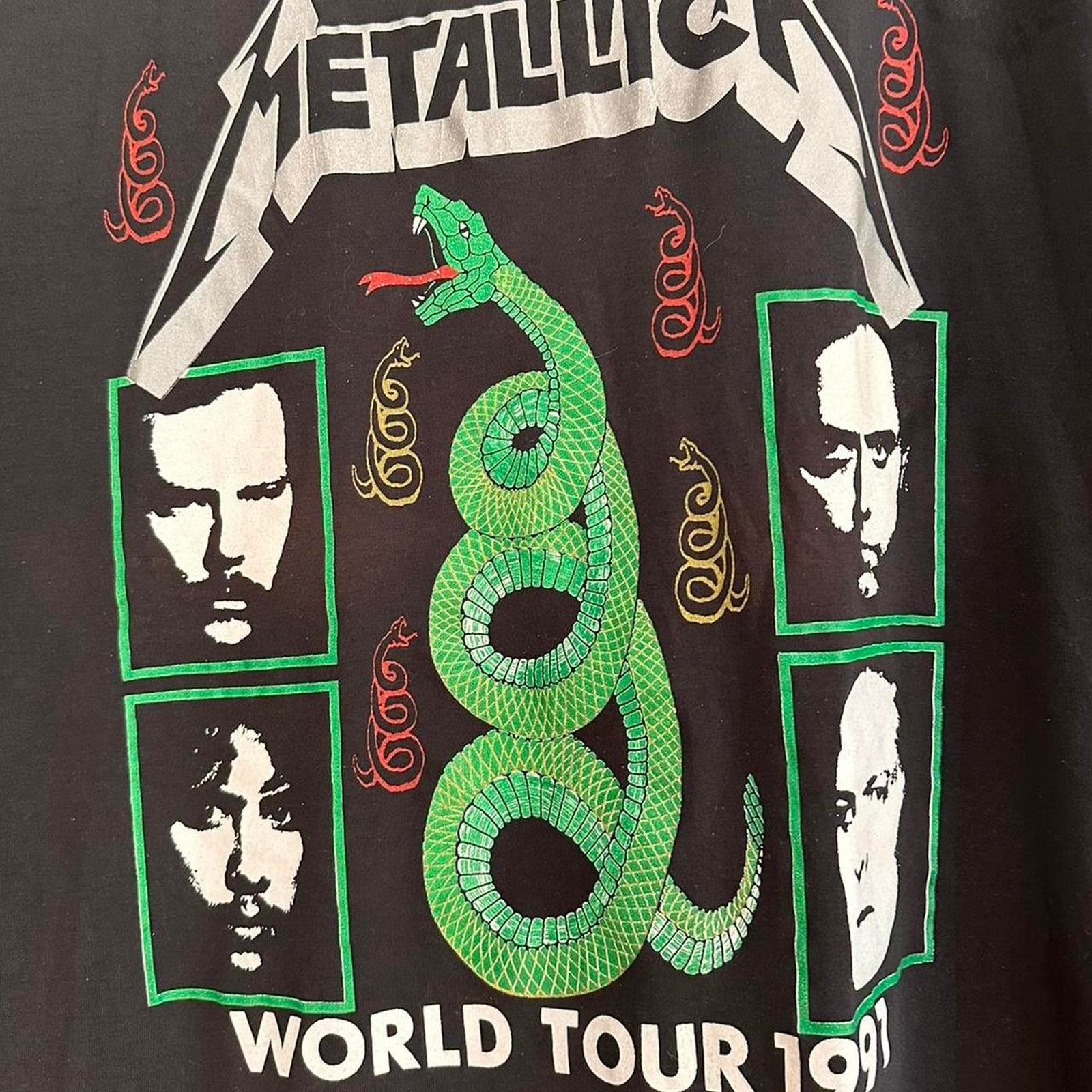 Band Tees × Vintage Vintage 1991 Metallica Band Tee Size US XL / EU 56 / 4 - 8 Thumbnail