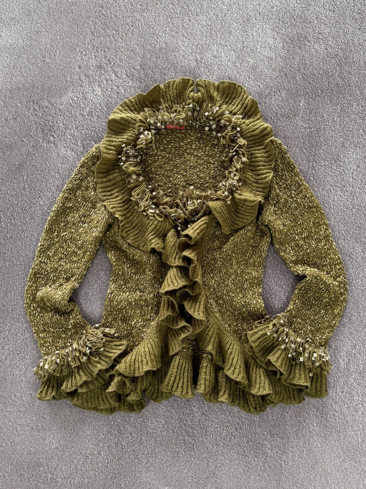 If Six Was Nine Amazing Vintage 2000’s Aesthetic Glam Y2K Faux Fur Sweater Size M / US 6-8 / IT 42-44 - 1 Thumbnail