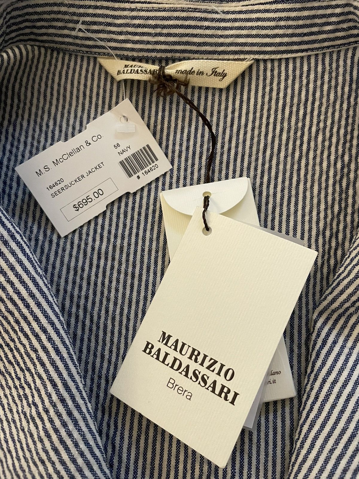 Maurizio Baldassari Soft Wool Seersucker Shacket / Jacket Size 46R - 5 Thumbnail
