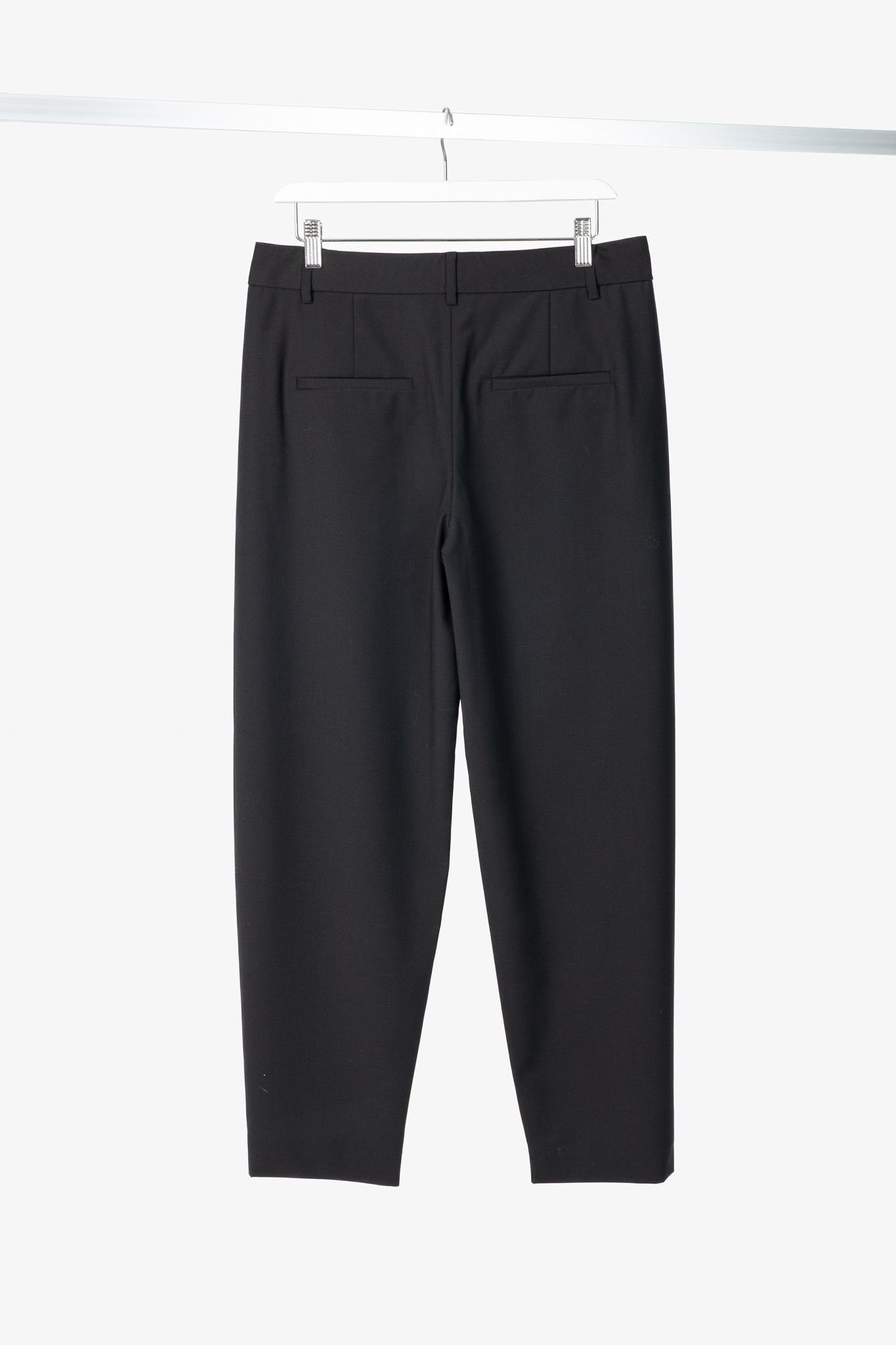Tibi Tibi Black Tropical Wool Sculpted Trouser Size 27" / US 4 / IT 40 - 2 Thumbnail