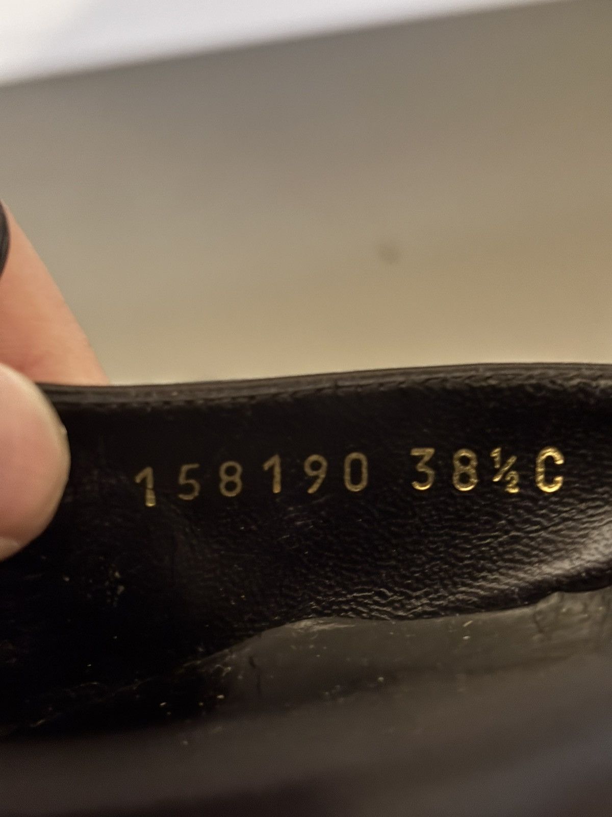 Gucci Black monogram mules grommet accents decorative leather bow Size US 8.5 / IT 38.5 - 2 Thumbnail