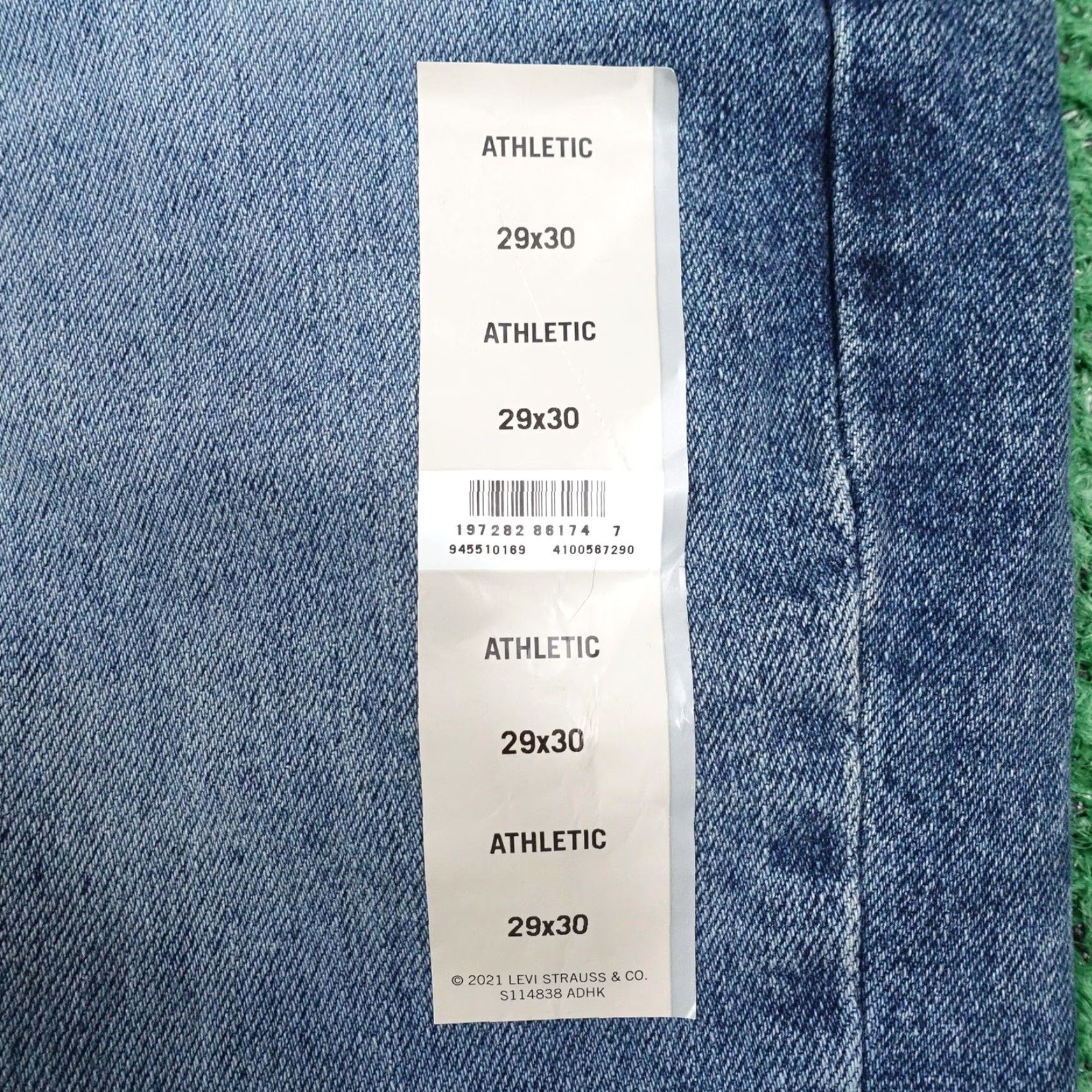 Levi's Levi's Signature Jeans Mens 29x30 Denim Athletic Fit Flex Stretch Blue Size US 29 - 4 Thumbnail
