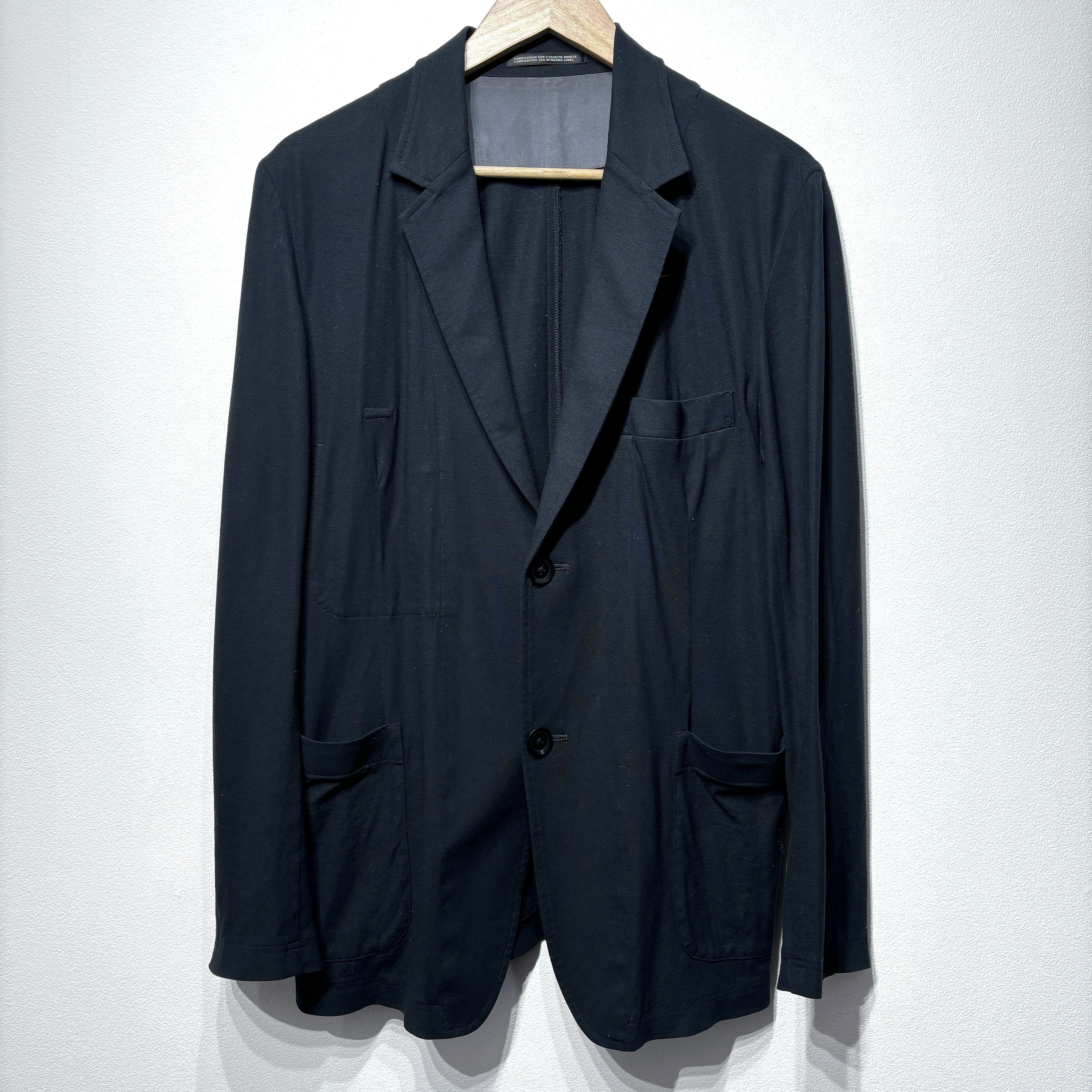 image of Yohji Yamamoto Pour Homme 2014Ss Jacket in Black, Men's (Size Medium)