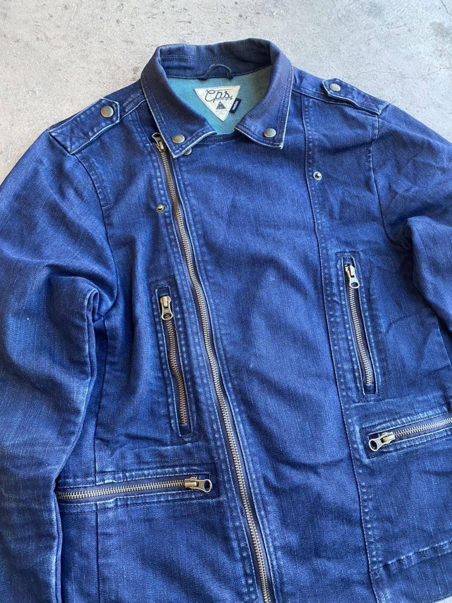 Japanese Brand × Vintage vintage denim jacket jeans multi zip cropped fit Size US M / EU 48-50 / 2 - 2 Thumbnail