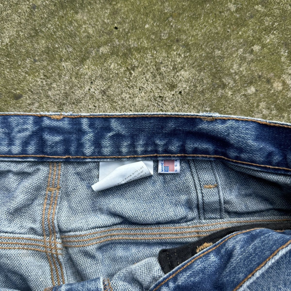 Vintage Sun Faded Thrashed Workwear Jeans ERD Grunge Distressed Size US 34 / EU 50 - 4 Thumbnail