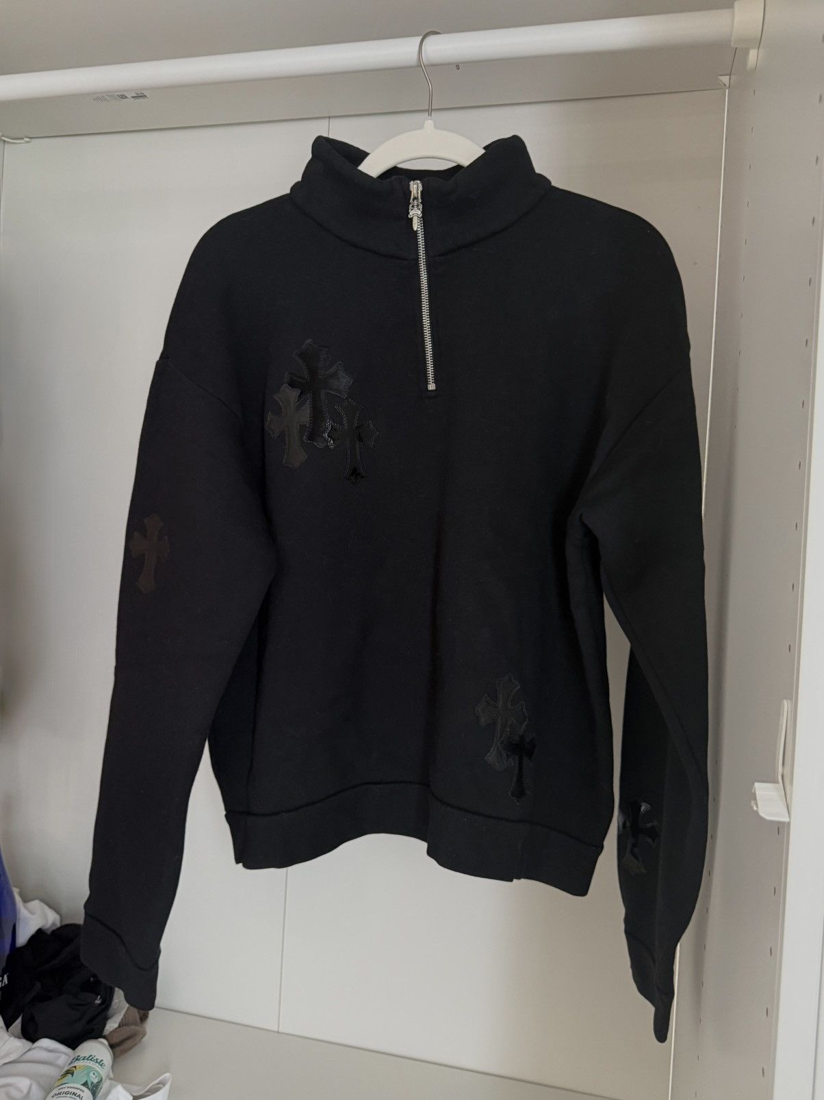 Chrome Hearts Chrome hearts quarter zip with patches Size US M / EU 48-50 / 2 - 1 Thumbnail