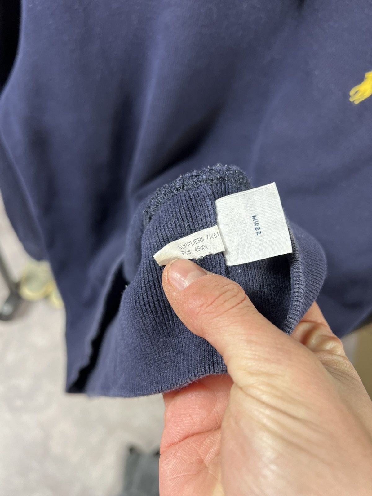 Polo Ralph Lauren × Vintage Vintage 90s Polo Ralph Lauren Distressed Sweater Size US L / EU 52-54 / 3 - 5 Thumbnail