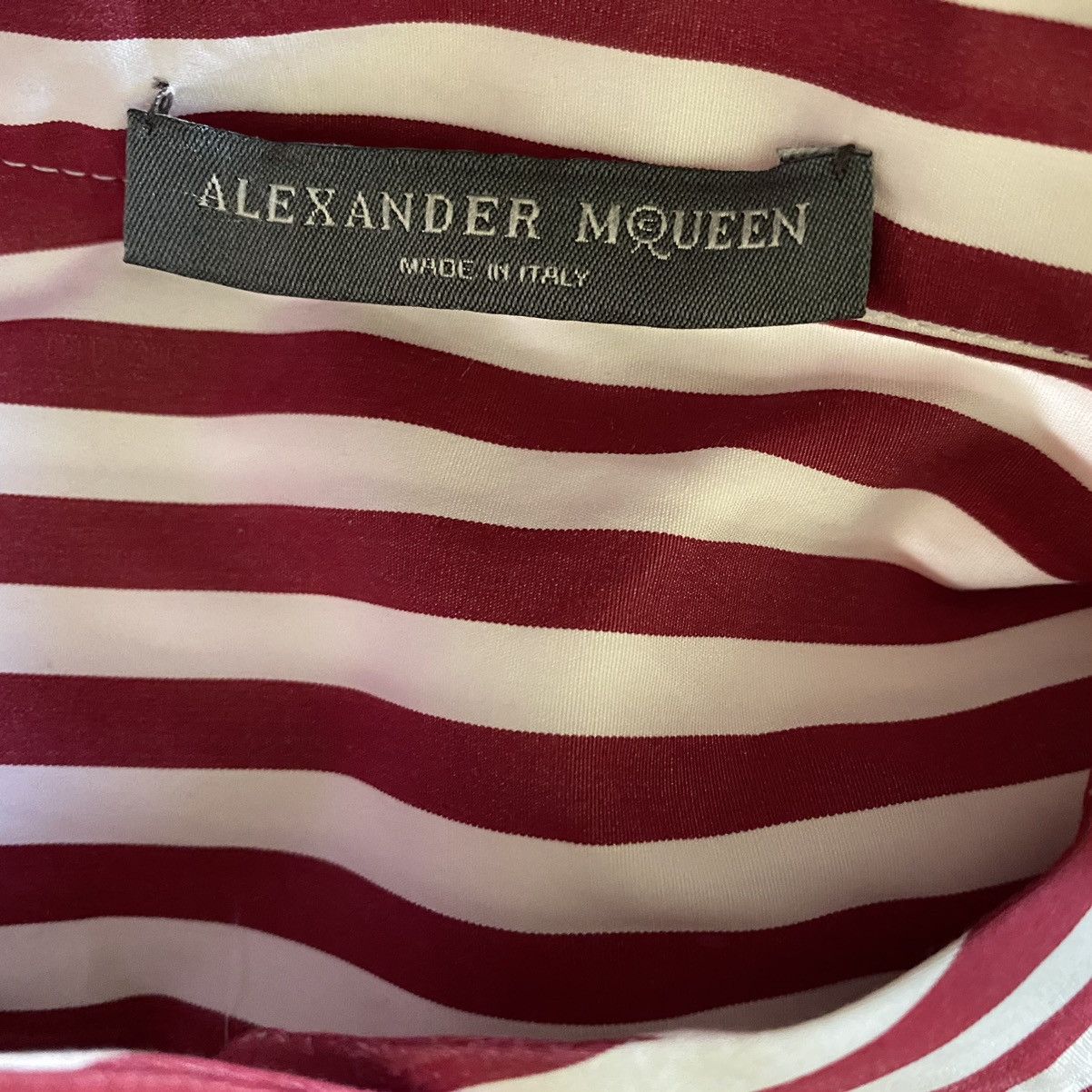 Alexander McQueen Fall18 Runway Ruffled Striped Cotton Poplin Mini Dress Size XS / US 0-2 / IT 36-38 - 13 Thumbnail