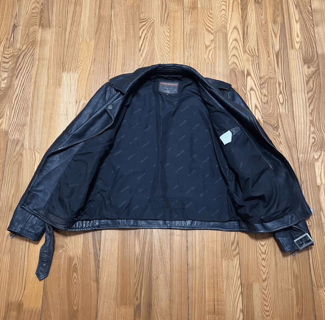 Prada prada 2000s archive leather jacket Size US L / EU 52-54 / 3 - 5 Thumbnail