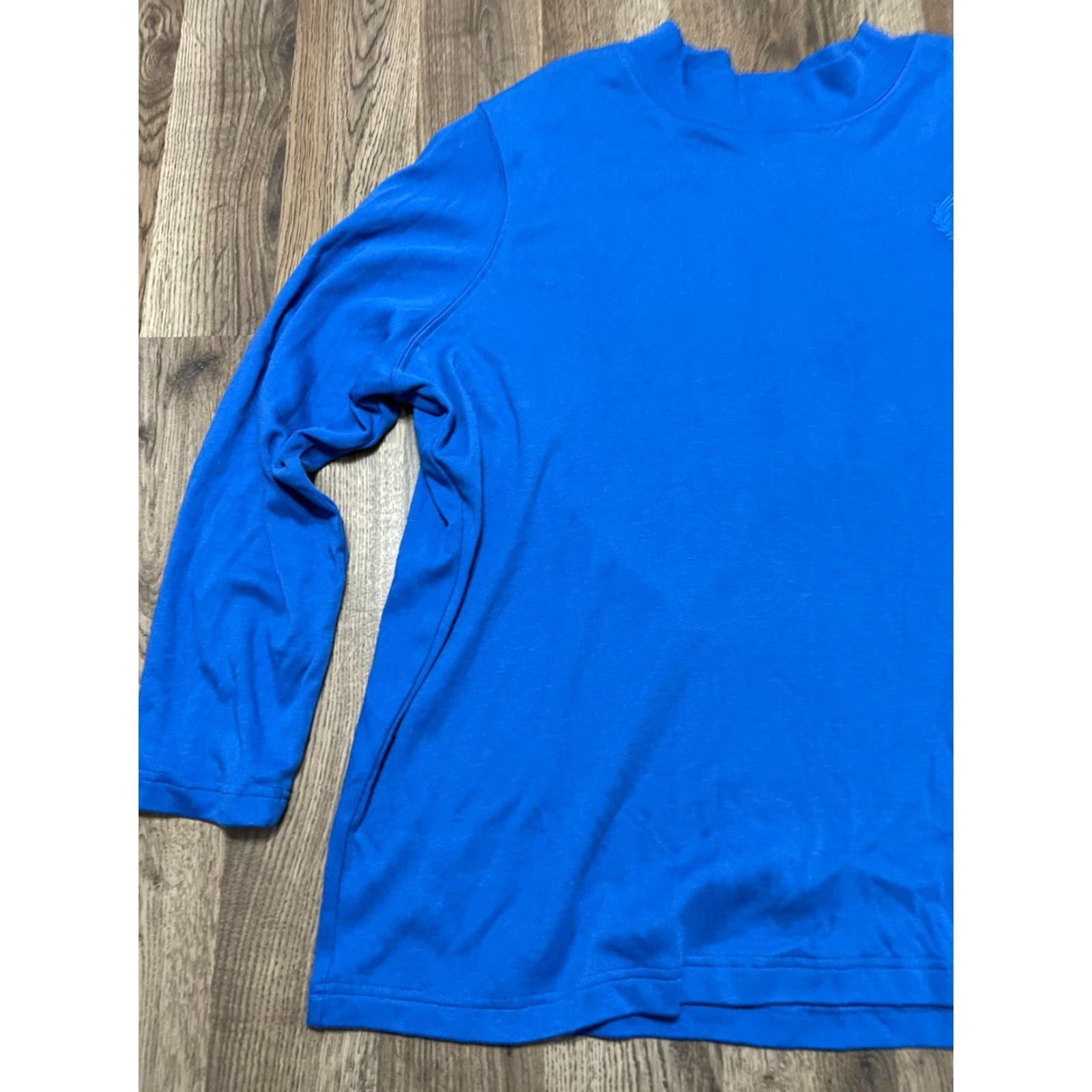 Blair Blair Shirt Women's 3XL Blue Long Sleeve Logo Embroidered Shirt Size XXL / US 16-18 / IT 52-54 - 3 Thumbnail