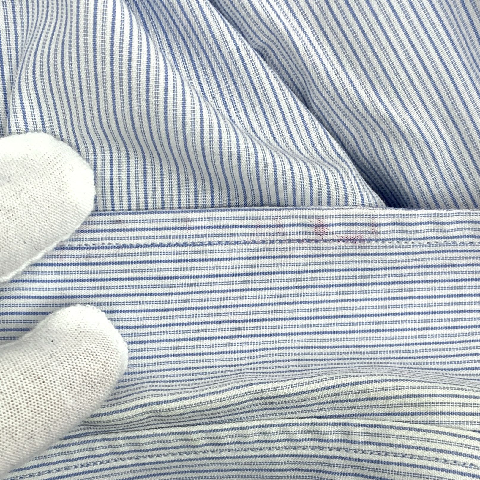 Gucci Gucci Stripe Embroidered Shirt Light Blue (40) Size US XXS / EU 40 - 8 Thumbnail