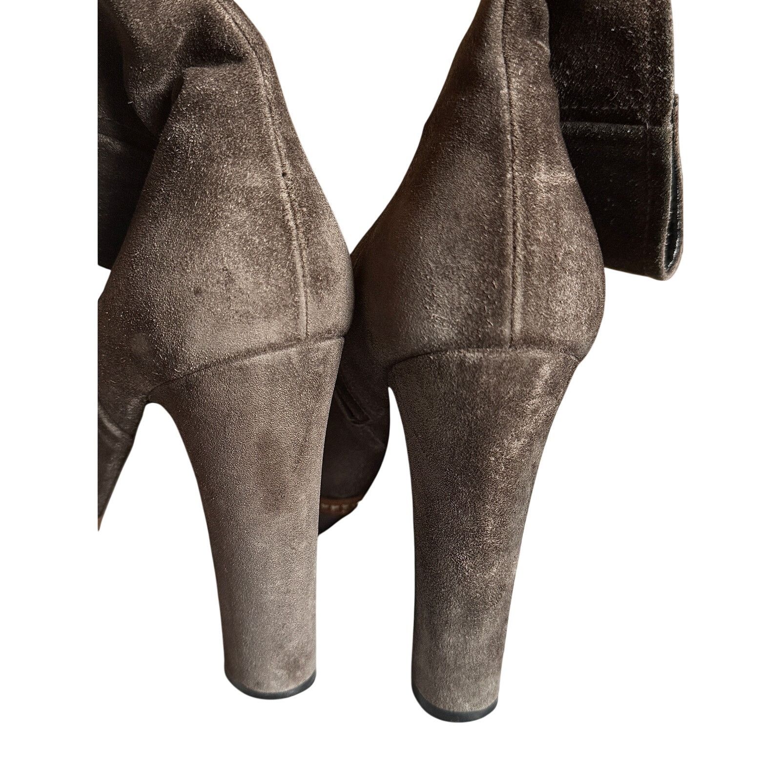 Prada Prada Brown Suede Ankle Boot Size US 6.5 / IT 36.5 - 3 Thumbnail