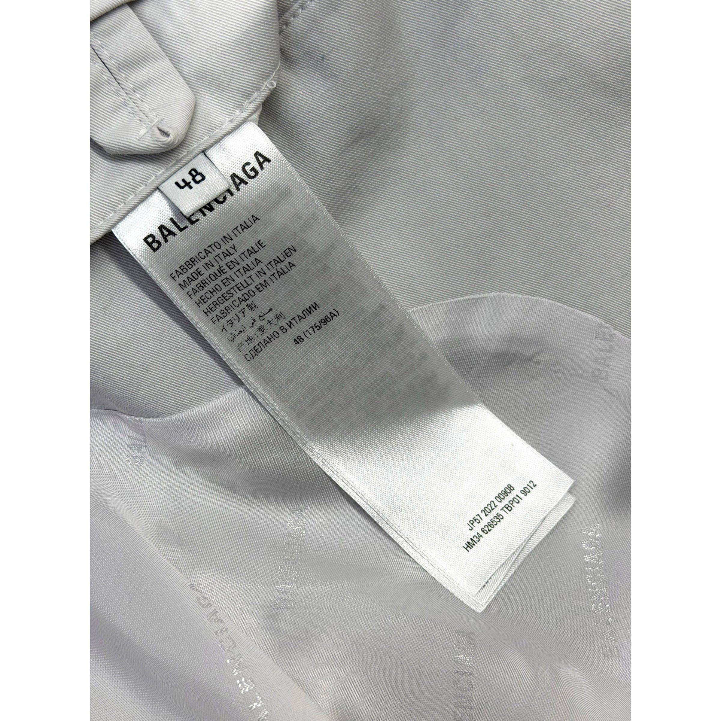 Balenciaga Balenciaga Grey Trench Coat 48 (M) Size US M / EU 48-50 / 2 - 6 Thumbnail