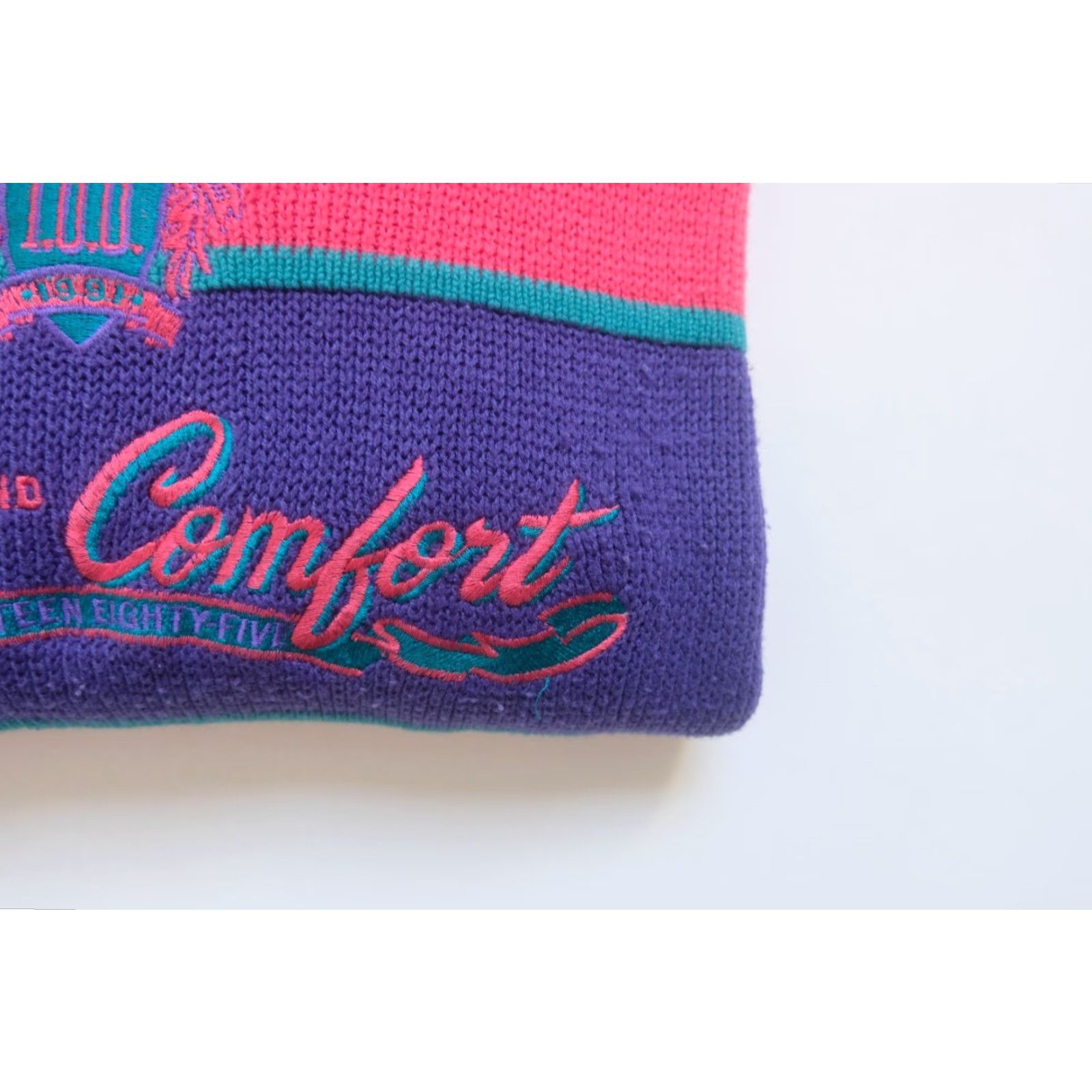 Etro VTG 90s 80s RETRO PINK MULTI COLOR KOREA MADE KNIT CREW EMBROIDERED SWEATSHIRT M Size US M / EU 48-50 / 2 - 4 Thumbnail
