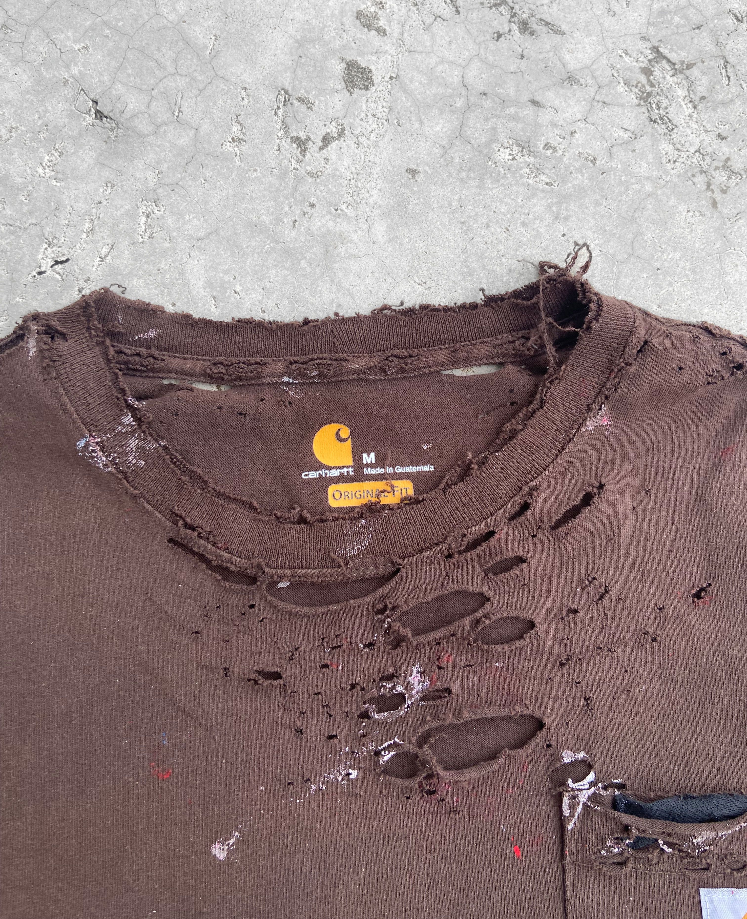 Carhartt × Vintage Carhartt T-Shirt Thrashed Distressed Pocket Size US M / EU 48-50 / 2 - 12 Thumbnail