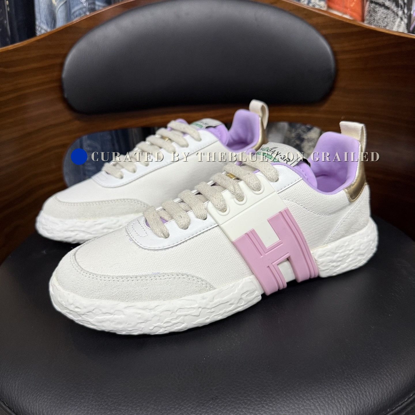 Hogan Hogan White Pink Gold Tail Sneakers Size US 6 / IT 36 - 1 Thumbnail