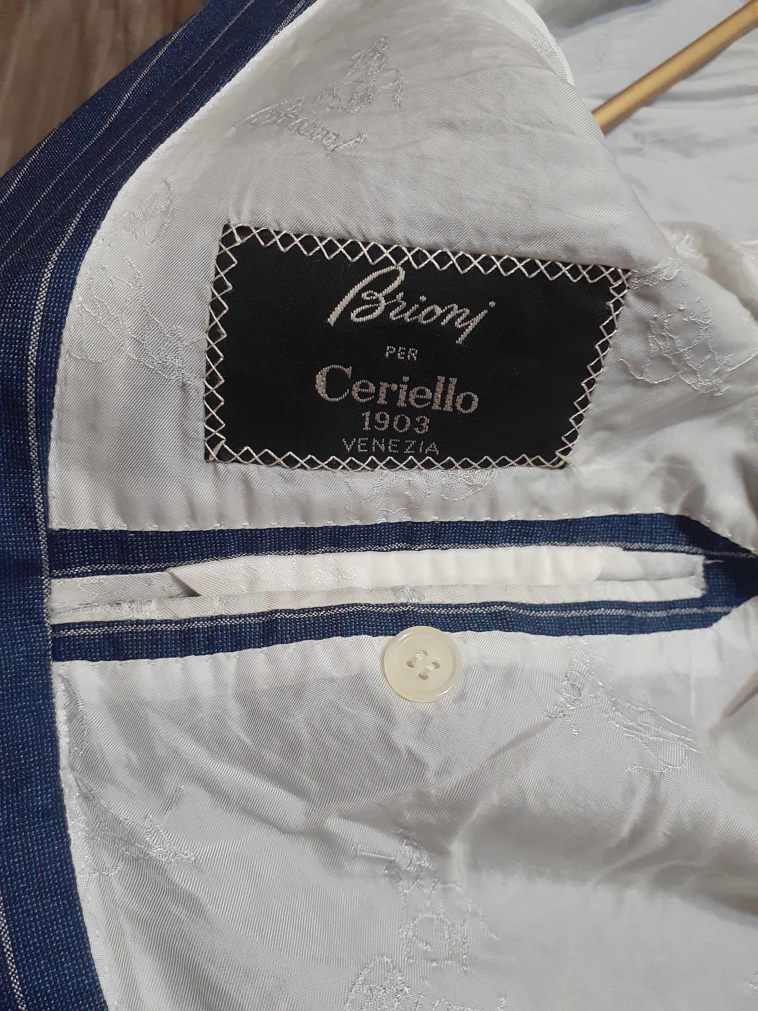 Brioni Brioni Colonna per Ceriello 1903 Striped Blazer Jacket Blue Size 50L - 5 Thumbnail