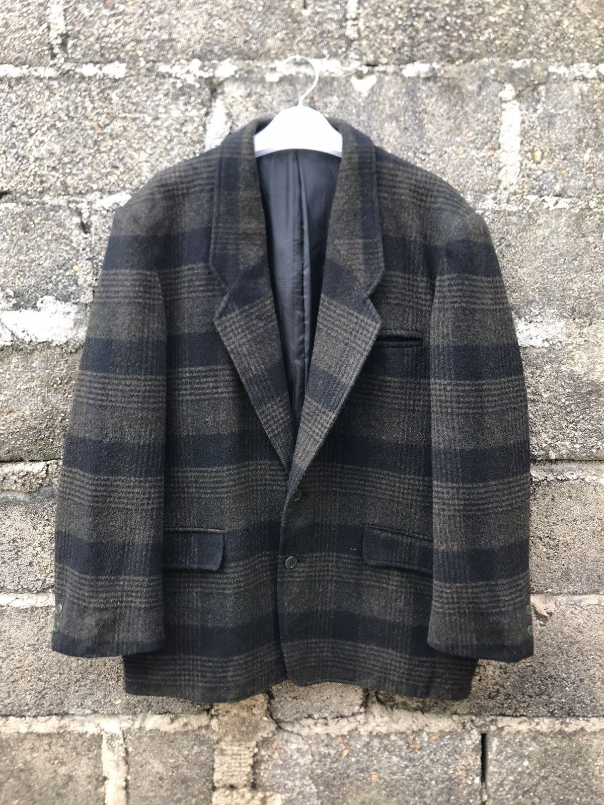 Japanese Brand ⚡️Vintage Posh Flannel Wool Coat Size US M / EU 48-50 / 2 - 1 Thumbnail