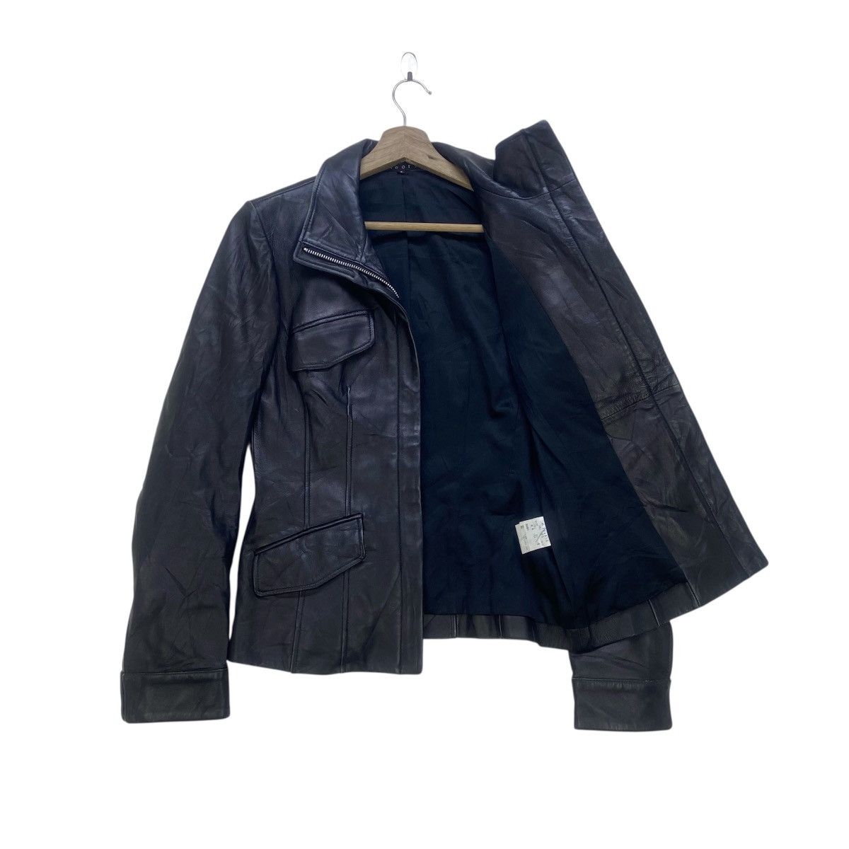 Theory Japanese Brand Theory Leather Jacket Size S / US 4 / IT 40 - 2 Thumbnail