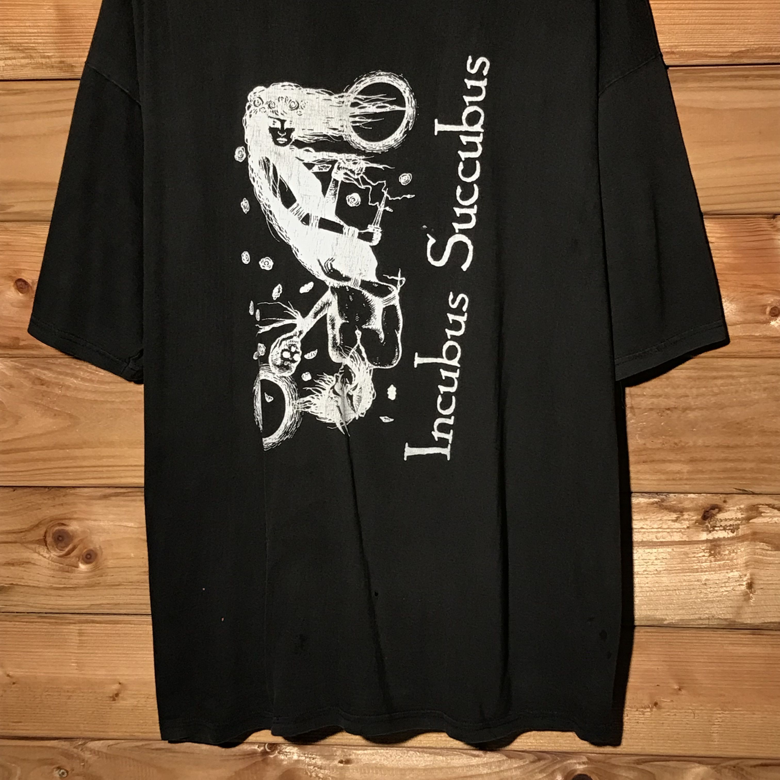 Band Tees × Vintage 90s Vintage Incubus Succubus Centre Sketch Faded Band Tee Size US XL / EU 56 / 4 - 4 Thumbnail