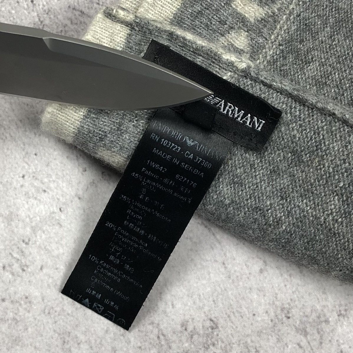 Emporio Armani Emporio Armani Cashmere Wool Rayon Nylon Beanie Hat Size ONE SIZE - 7 Thumbnail