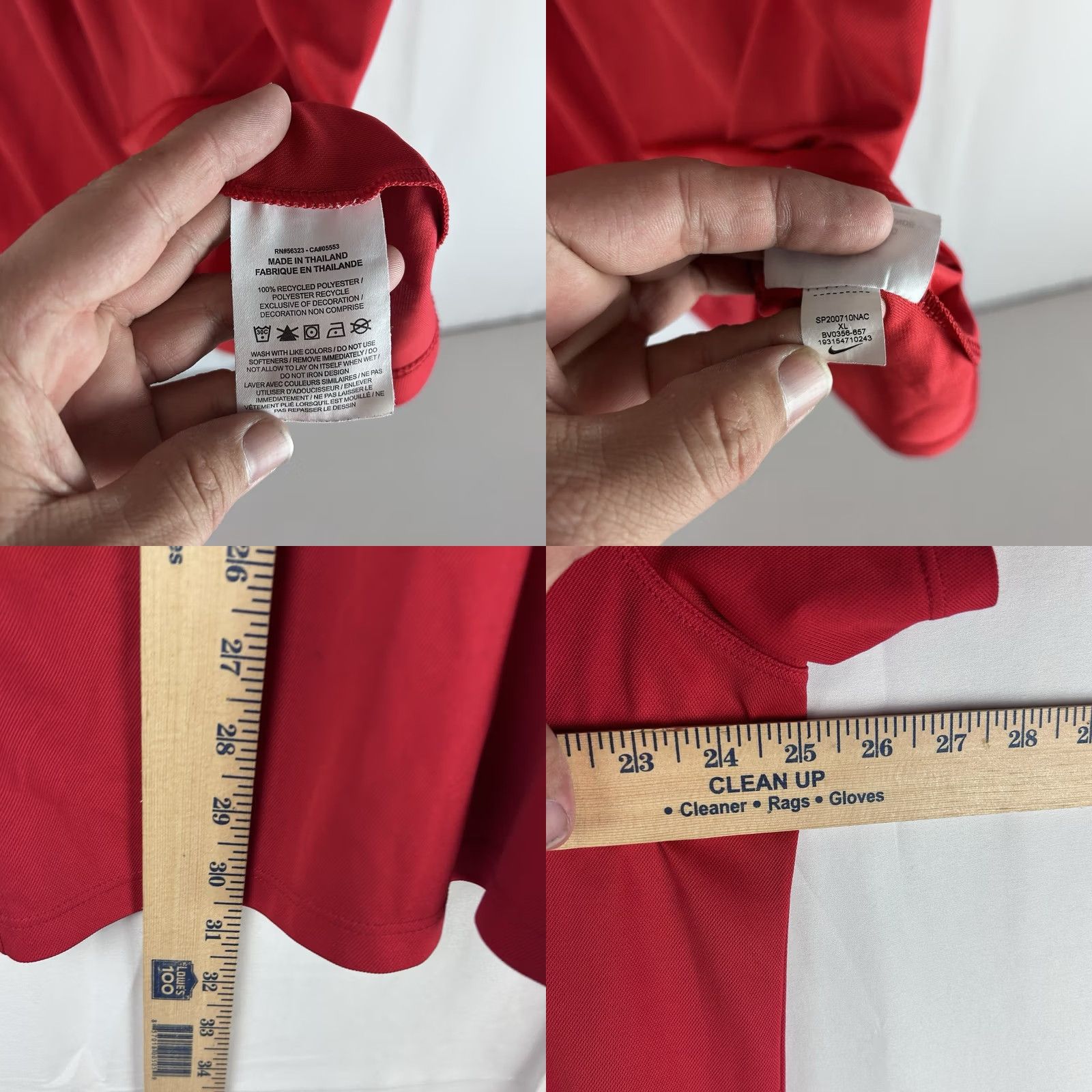 Nike Nike Dri Fit Polo Shirt Men's XL Red Golf The Patriot Folds of Honor Size US XL / EU 56 / 4 - 8 Thumbnail